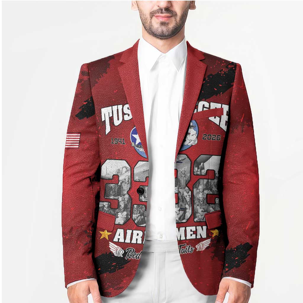 85 Years of Tuskegee Airmen Blazer 332nd Fighter Group Red Tails - Wonder Print Shop