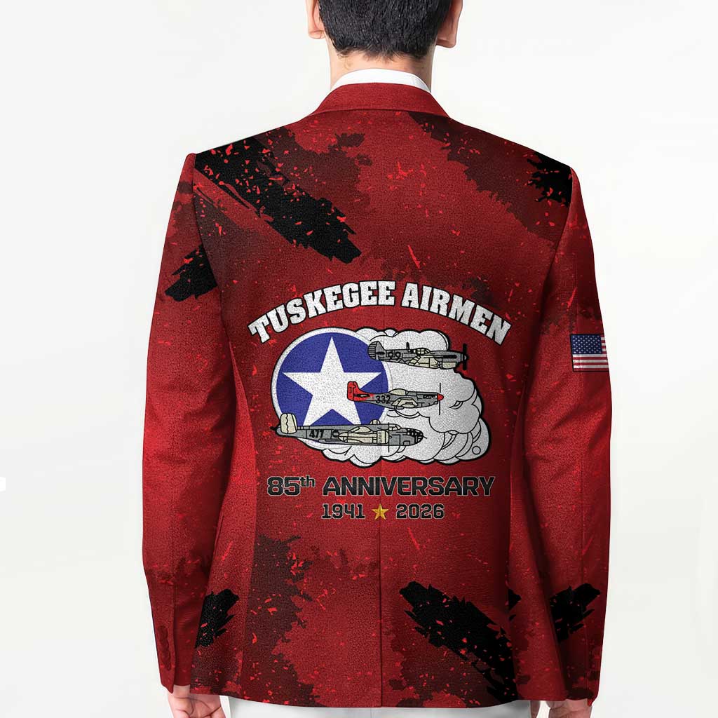85 Years of Tuskegee Airmen Blazer 332nd Fighter Group Red Tails - Wonder Print Shop