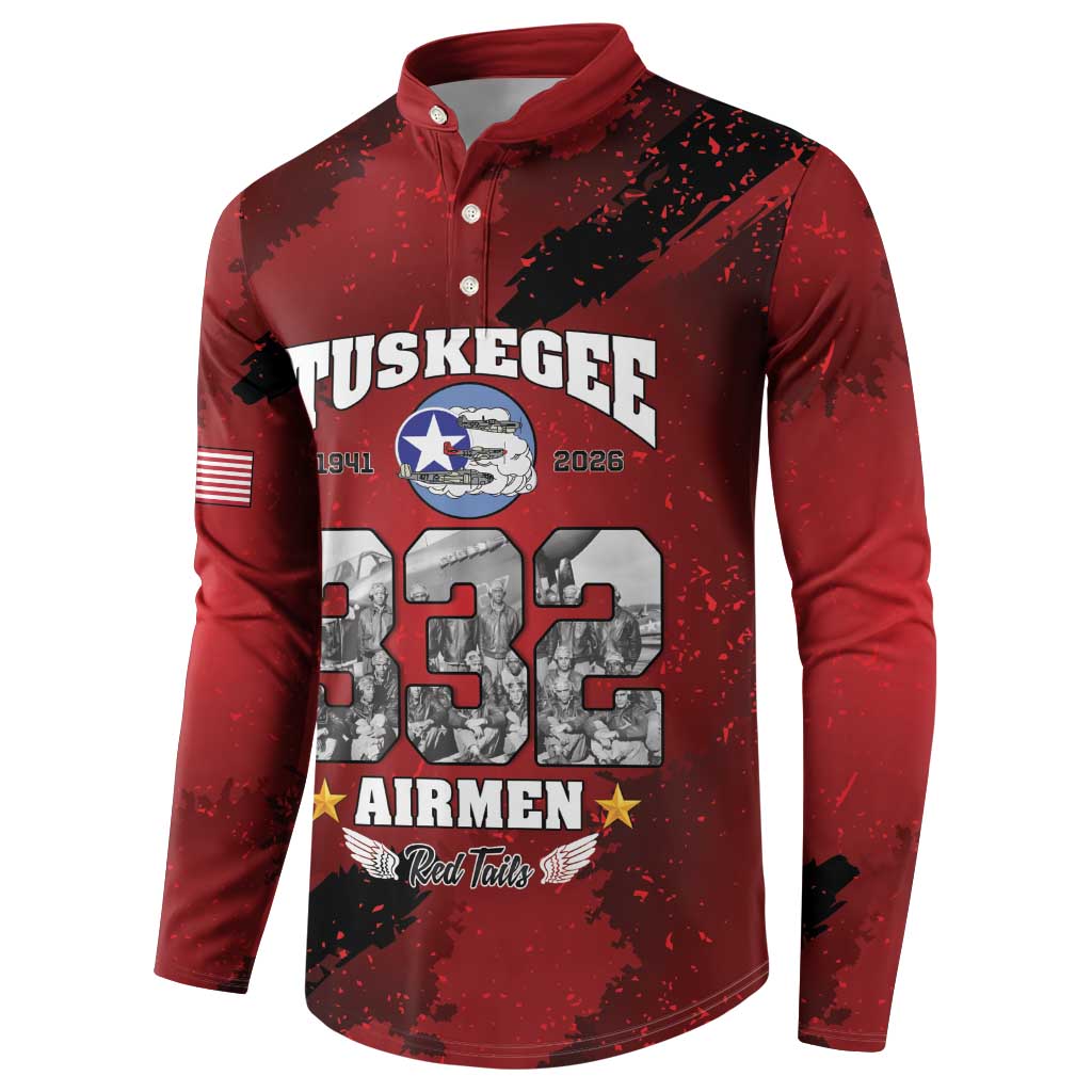 85 Years of Tuskegee Airmen Button Sweatshirt 332nd Fighter Group Red Tails - Wonder Print Shop