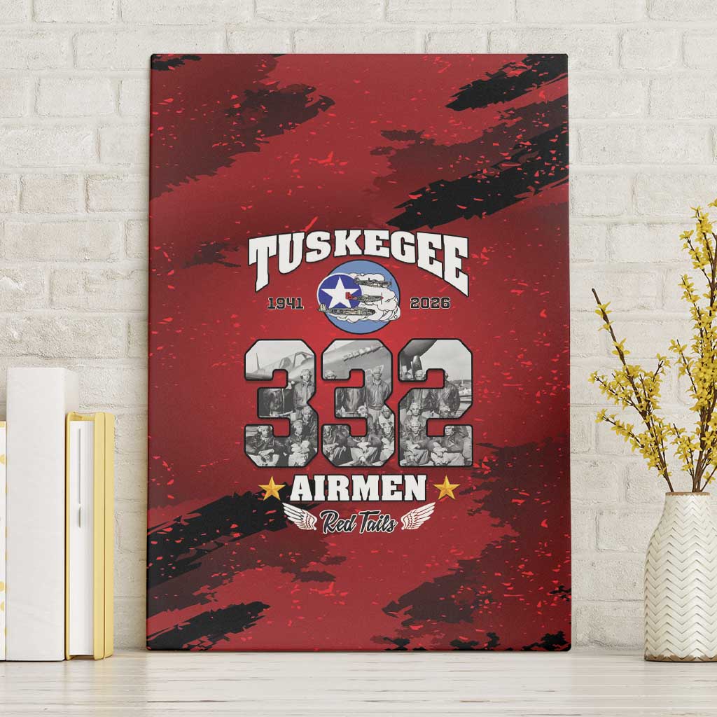 85 Years of Tuskegee Airmen Canvas Wall Art 332nd Fighter Group Red Tails - Wonder Print Shop