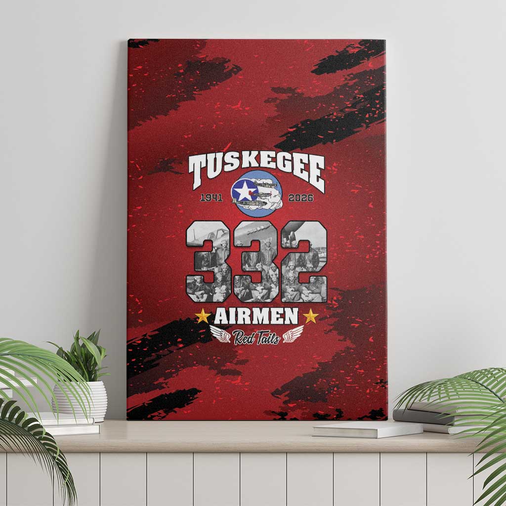 85 Years of Tuskegee Airmen Canvas Wall Art 332nd Fighter Group Red Tails - Wonder Print Shop