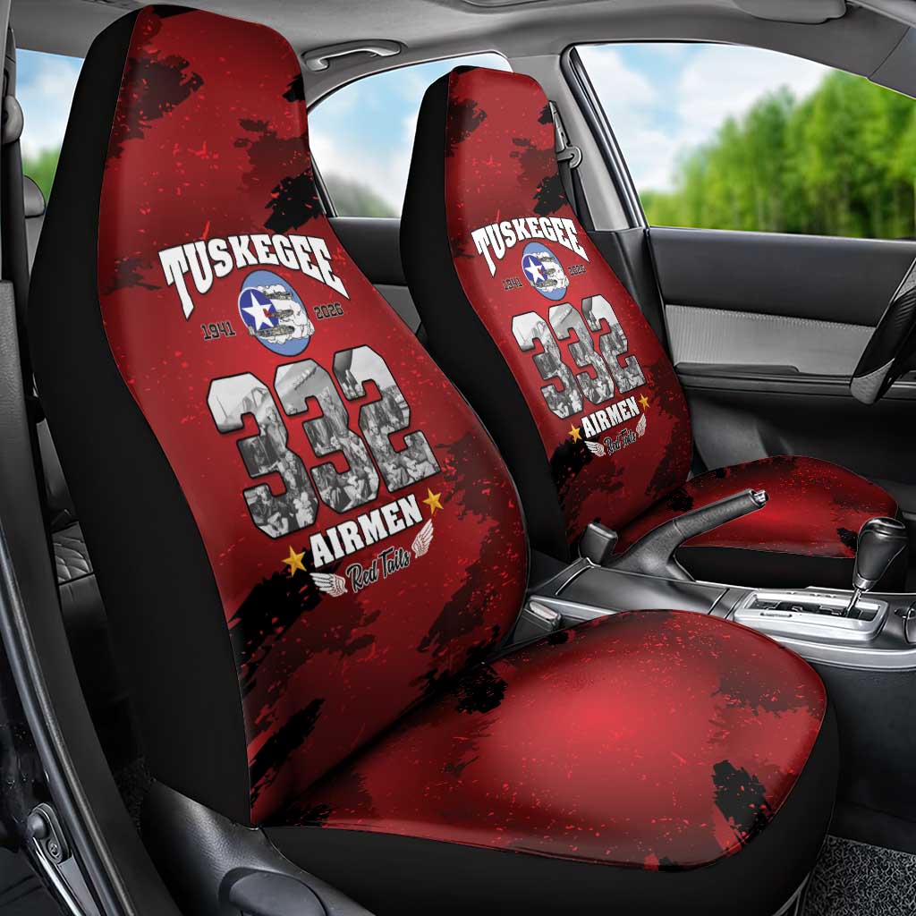 85 Years of Tuskegee Airmen Car Seat Cover 332nd Fighter Group Red Tails - Wonder Print Shop