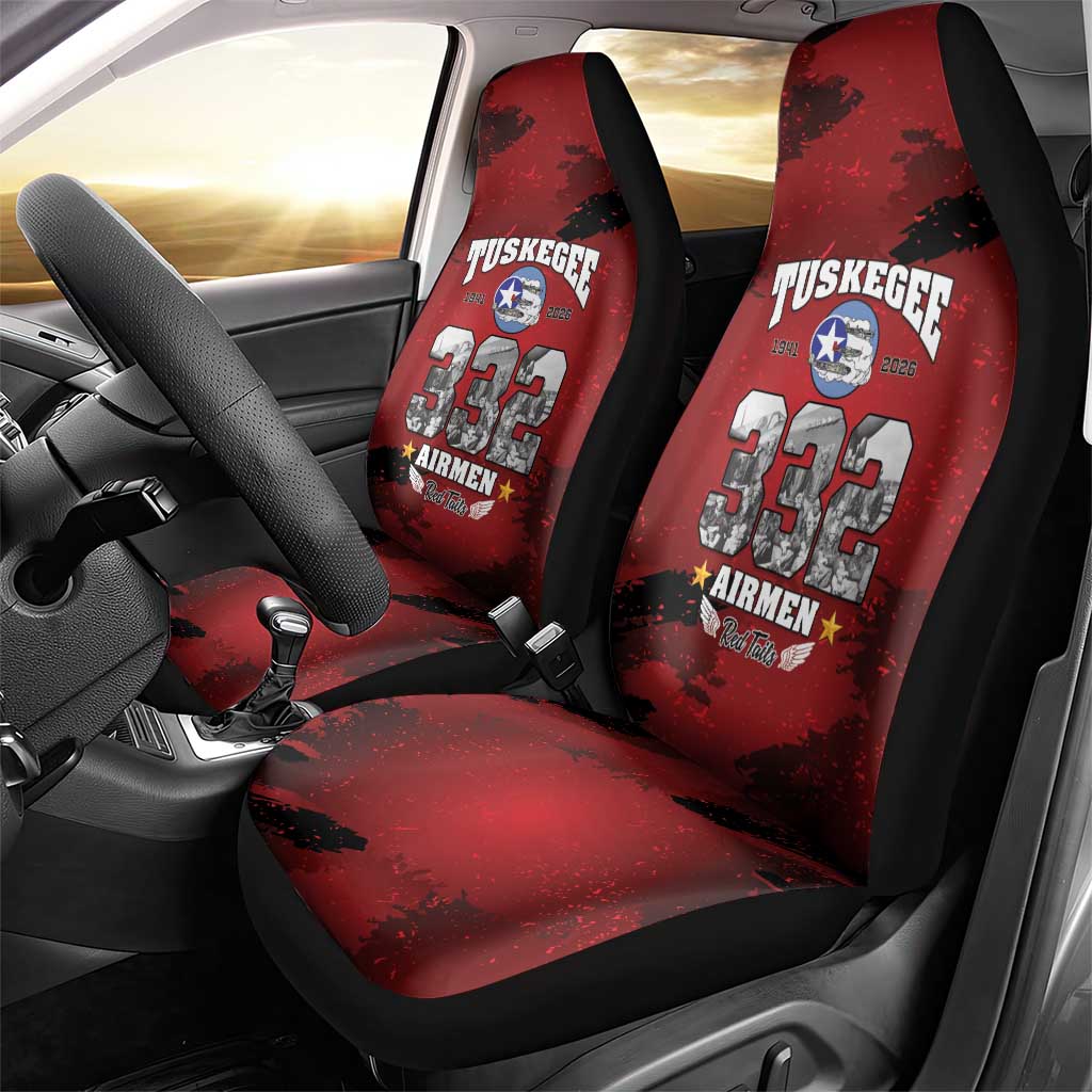85 Years of Tuskegee Airmen Car Seat Cover 332nd Fighter Group Red Tails - Wonder Print Shop