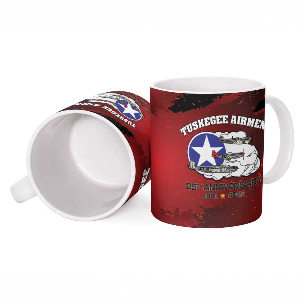85 Years of Tuskegee Airmen Ceramic Mug 332nd Fighter Group Red Tails - Wonder Print Shop
