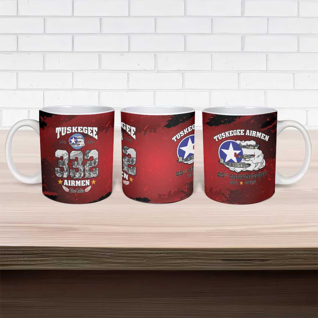 85 Years of Tuskegee Airmen Ceramic Mug 332nd Fighter Group Red Tails - Wonder Print Shop