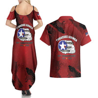 85 Years of Tuskegee Airmen Couples Matching Summer Maxi Dress and Hawaiian Shirt 332nd Fighter Group Red Tails - Wonder Print Shop
