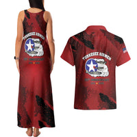 85 Years of Tuskegee Airmen Couples Matching Tank Maxi Dress and Hawaiian Shirt 332nd Fighter Group Red Tails - Wonder Print Shop