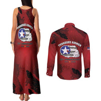 85 Years of Tuskegee Airmen Couples Matching Tank Maxi Dress and Long Sleeve Button Shirt 332nd Fighter Group Red Tails - Wonder Print Shop
