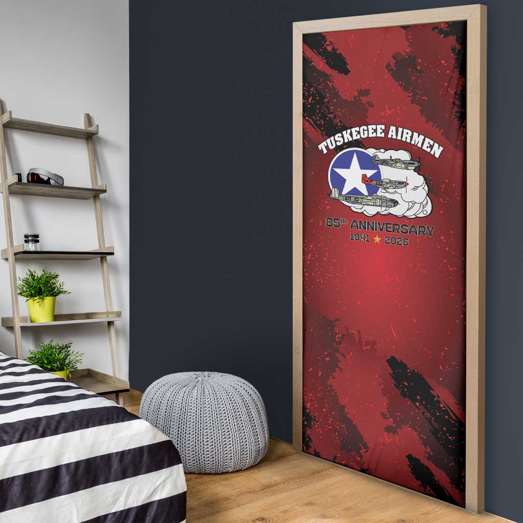 85 Years of Tuskegee Airmen Door Cover 332nd Fighter Group Red Tails - Wonder Print Shop