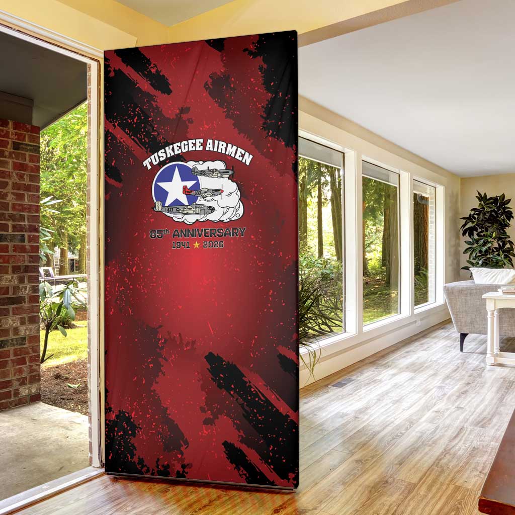 85 Years of Tuskegee Airmen Door Cover 332nd Fighter Group Red Tails - Wonder Print Shop