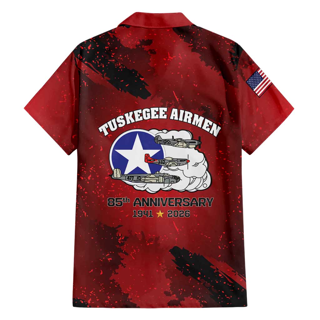 85 Years of Tuskegee Airmen Family Matching Mermaid Dress and Hawaiian Shirt 332nd Fighter Group Red Tails - Wonder Print Shop