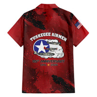 85 Years of Tuskegee Airmen Family Matching Off Shoulder Maxi Dress and Hawaiian Shirt 332nd Fighter Group Red Tails - Wonder Print Shop