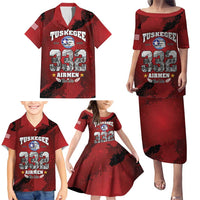 85 Years of Tuskegee Airmen Family Matching Puletasi and Hawaiian Shirt 332nd Fighter Group Red Tails - Wonder Print Shop
