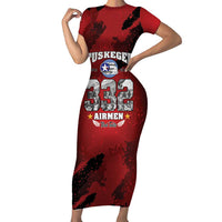 85 Years of Tuskegee Airmen Family Matching Short Sleeve Bodycon Dress and Hawaiian Shirt 332nd Fighter Group Red Tails - Wonder Print Shop