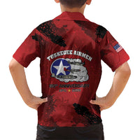 85 Years of Tuskegee Airmen Family Matching Summer Maxi Dress and Hawaiian Shirt 332nd Fighter Group Red Tails - Wonder Print Shop