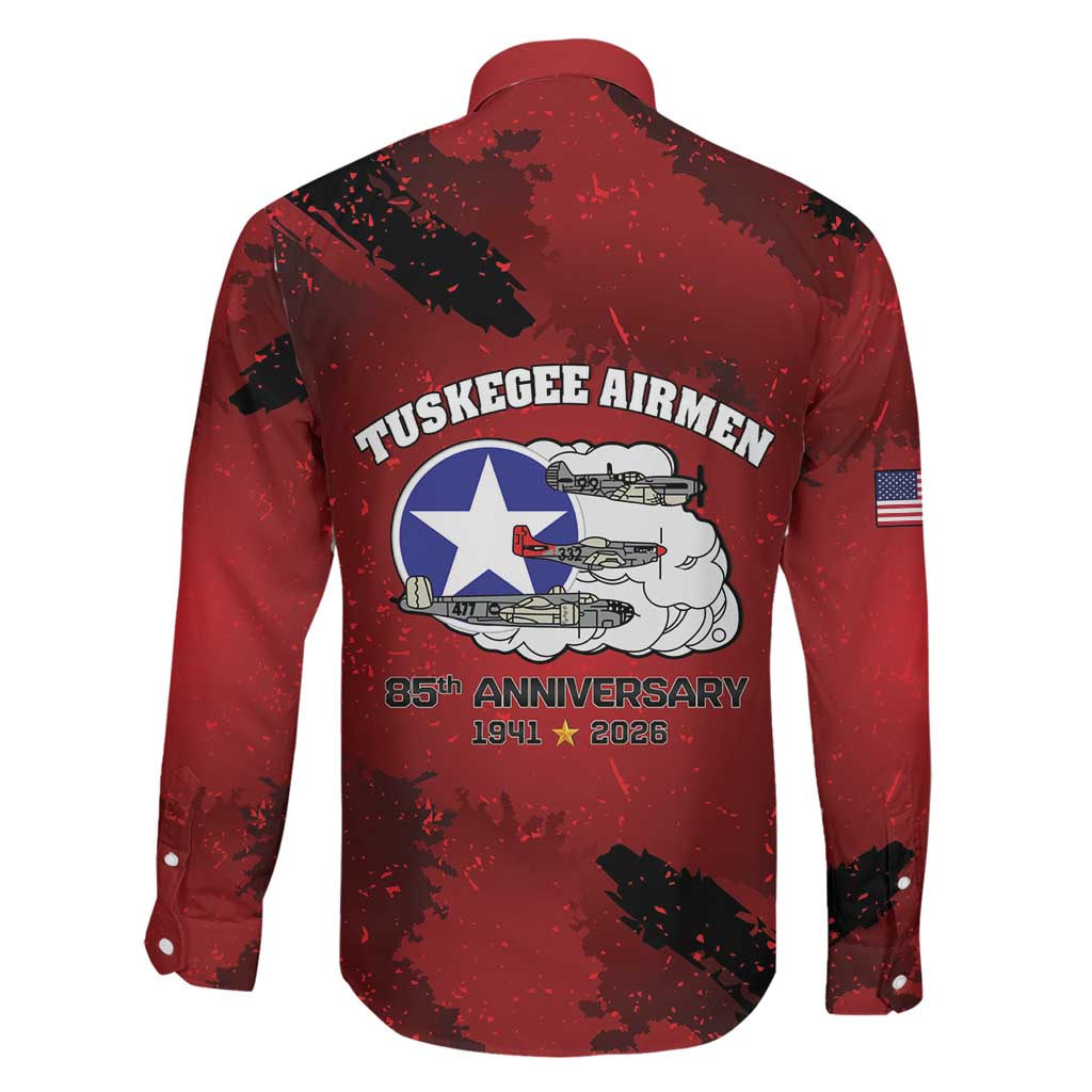 85 Years of Tuskegee Airmen Family Matching Tank Maxi Dress and Hawaiian Shirt 332nd Fighter Group Red Tails - Wonder Print Shop
