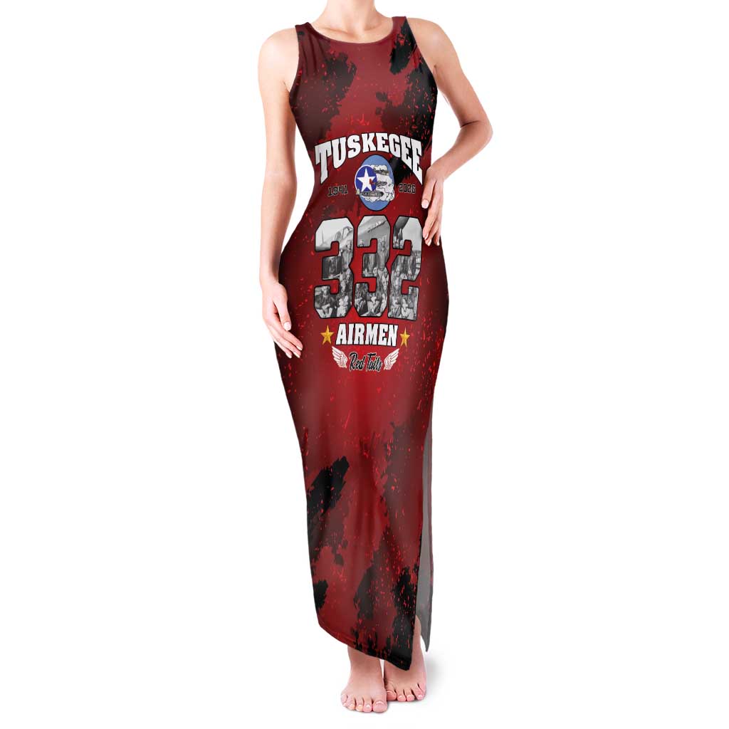 85 Years of Tuskegee Airmen Family Matching Tank Maxi Dress and Hawaiian Shirt 332nd Fighter Group Red Tails - Wonder Print Shop