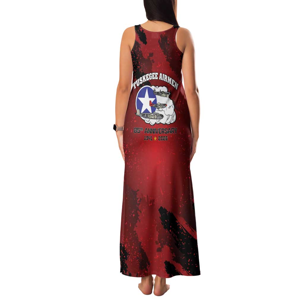 85 Years of Tuskegee Airmen Family Matching Tank Maxi Dress and Hawaiian Shirt 332nd Fighter Group Red Tails - Wonder Print Shop