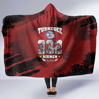 85 Years of Tuskegee Airmen Hooded Blanket 332nd Fighter Group Red Tails - Wonder Print Shop