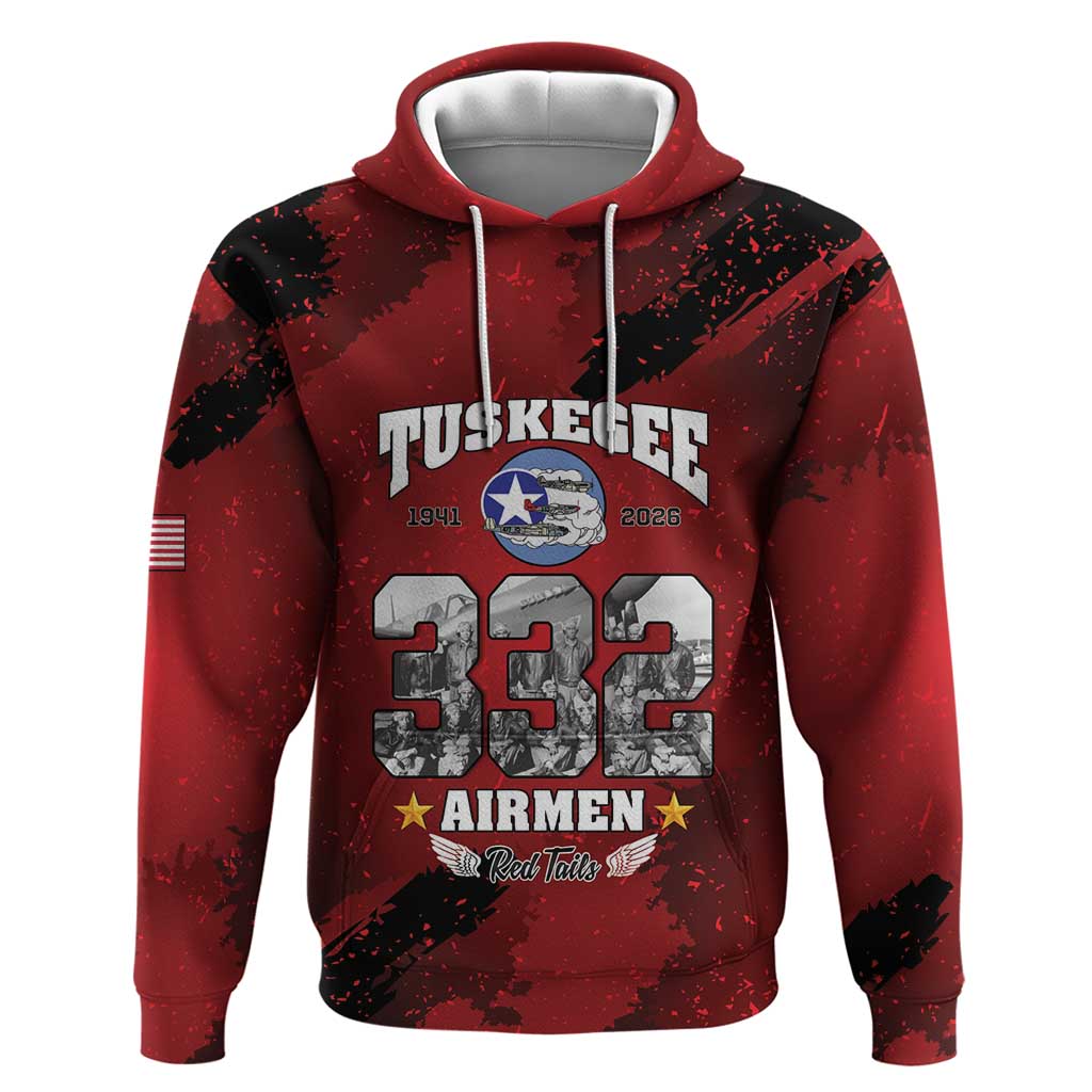 85 Years of Tuskegee Airmen Hoodie 332nd Fighter Group Red Tails - Wonder Print Shop