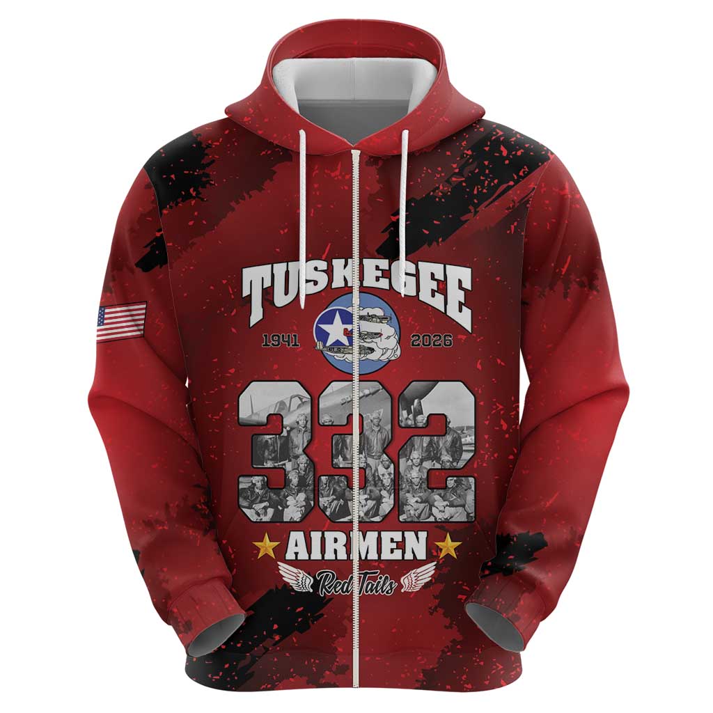 85 Years of Tuskegee Airmen Hoodie 332nd Fighter Group Red Tails - Wonder Print Shop