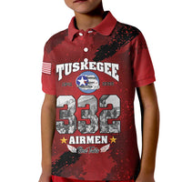 85 Years of Tuskegee Airmen Kid Polo Shirt 332nd Fighter Group Red Tails - Wonder Print Shop