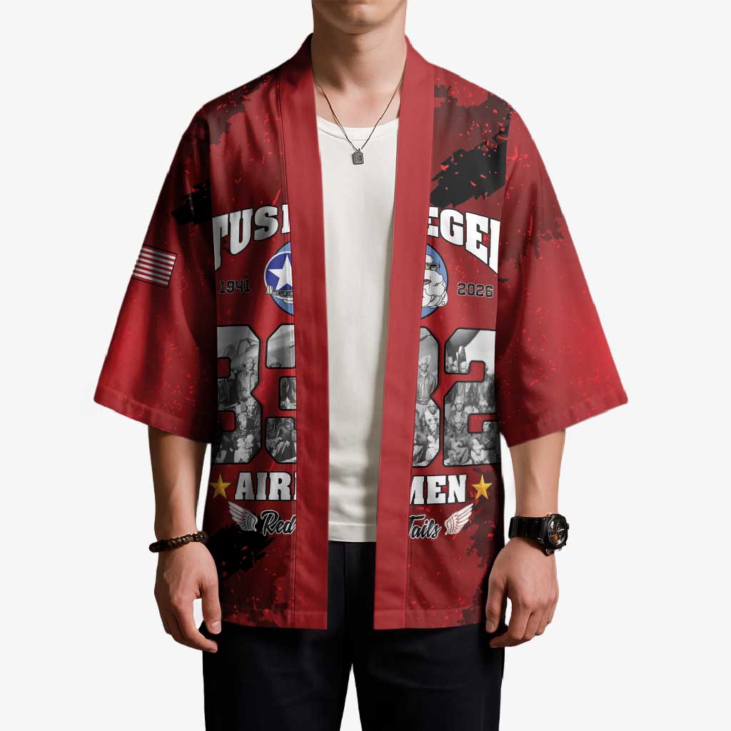 85 Years of Tuskegee Airmen Kimono 332nd Fighter Group Red Tails - Wonder Print Shop