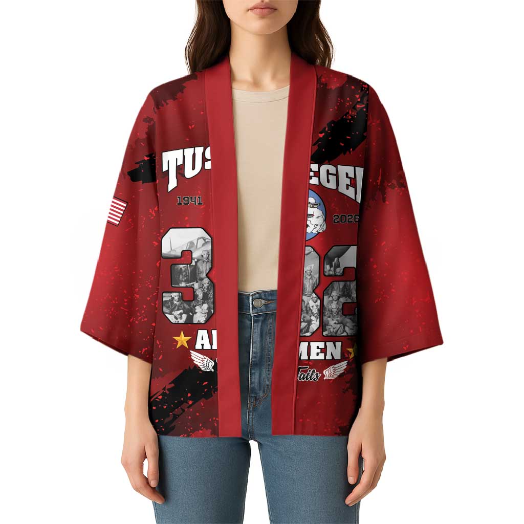 85 Years of Tuskegee Airmen Kimono 332nd Fighter Group Red Tails - Wonder Print Shop