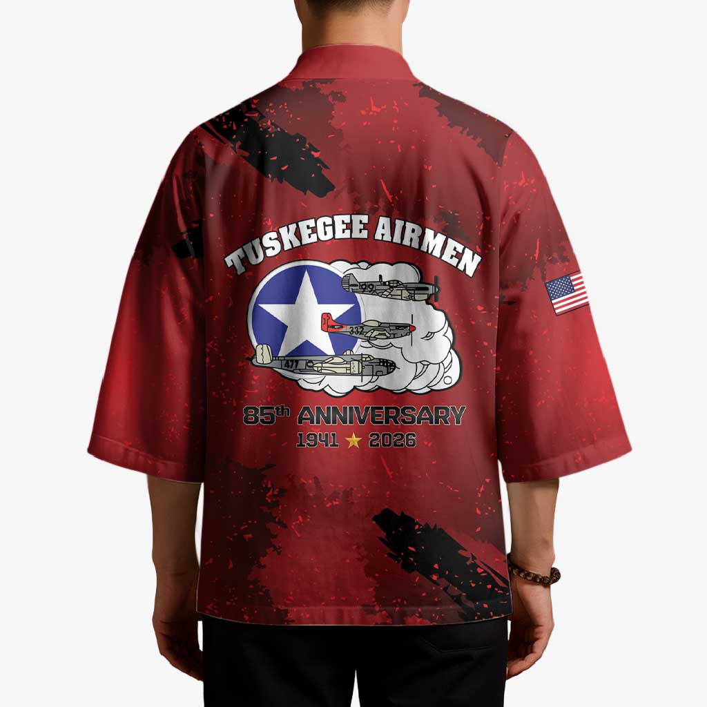 85 Years of Tuskegee Airmen Kimono 332nd Fighter Group Red Tails - Wonder Print Shop