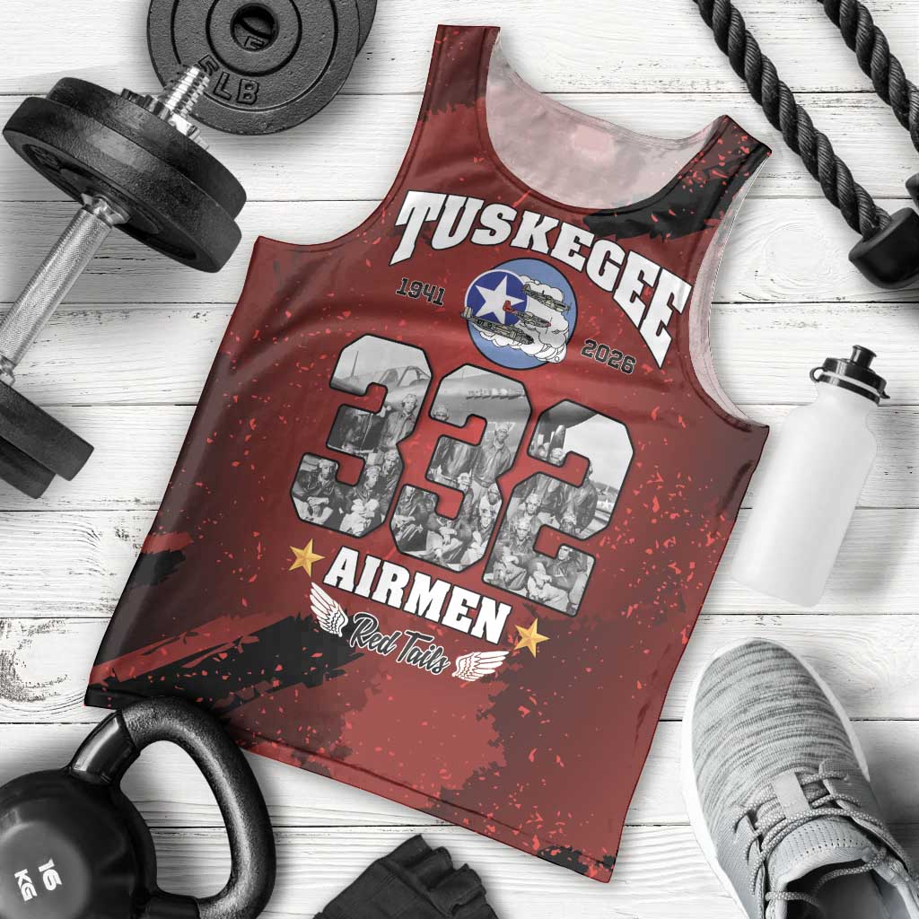 85 Years of Tuskegee Airmen Men Tank Top 332nd Fighter Group Red Tails - Wonder Print Shop