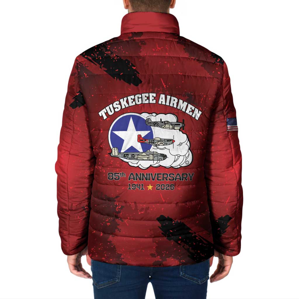 85 Years of Tuskegee Airmen Padded Jacket 332nd Fighter Group Red Tails - Wonder Print Shop