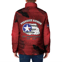 85 Years of Tuskegee Airmen Padded Jacket 332nd Fighter Group Red Tails - Wonder Print Shop