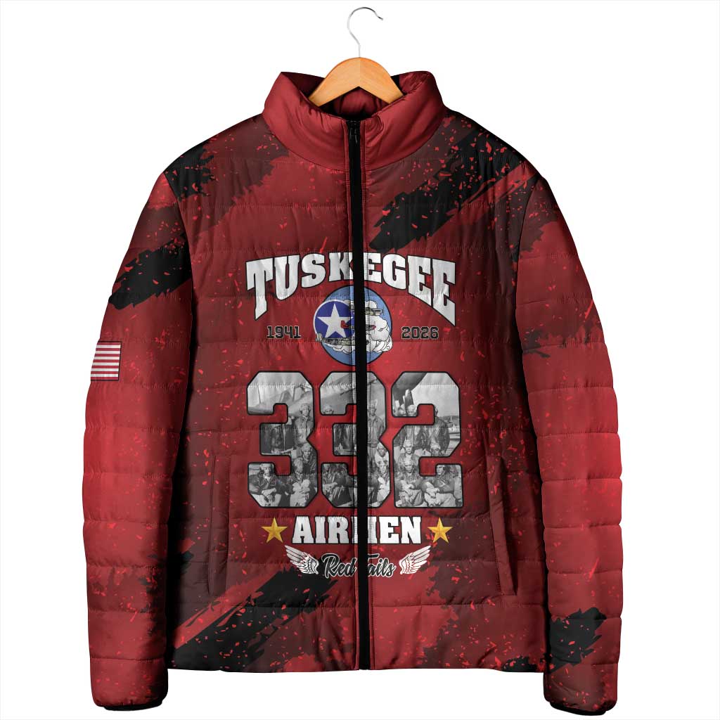 85 Years of Tuskegee Airmen Padded Jacket 332nd Fighter Group Red Tails - Wonder Print Shop