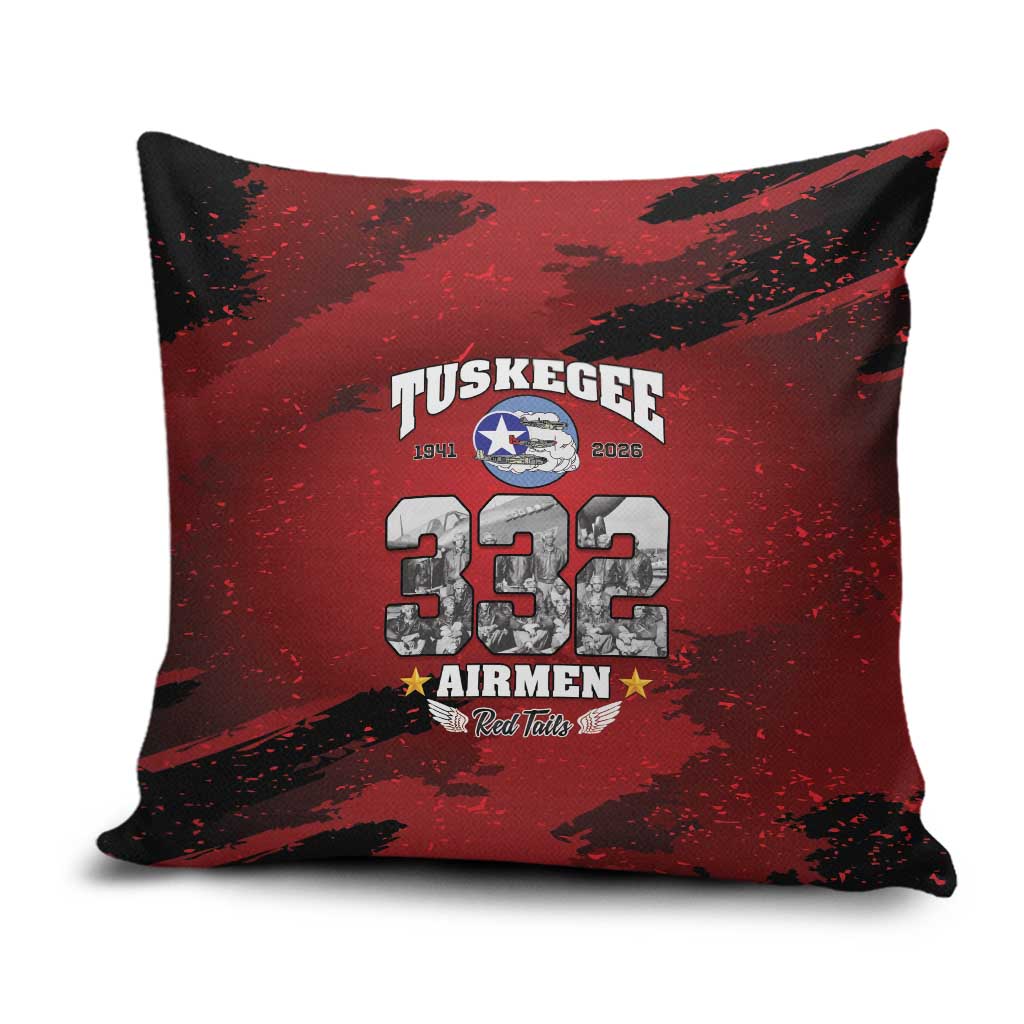 85 Years of Tuskegee Airmen Pillow Cover 332nd Fighter Group Red Tails - Wonder Print Shop