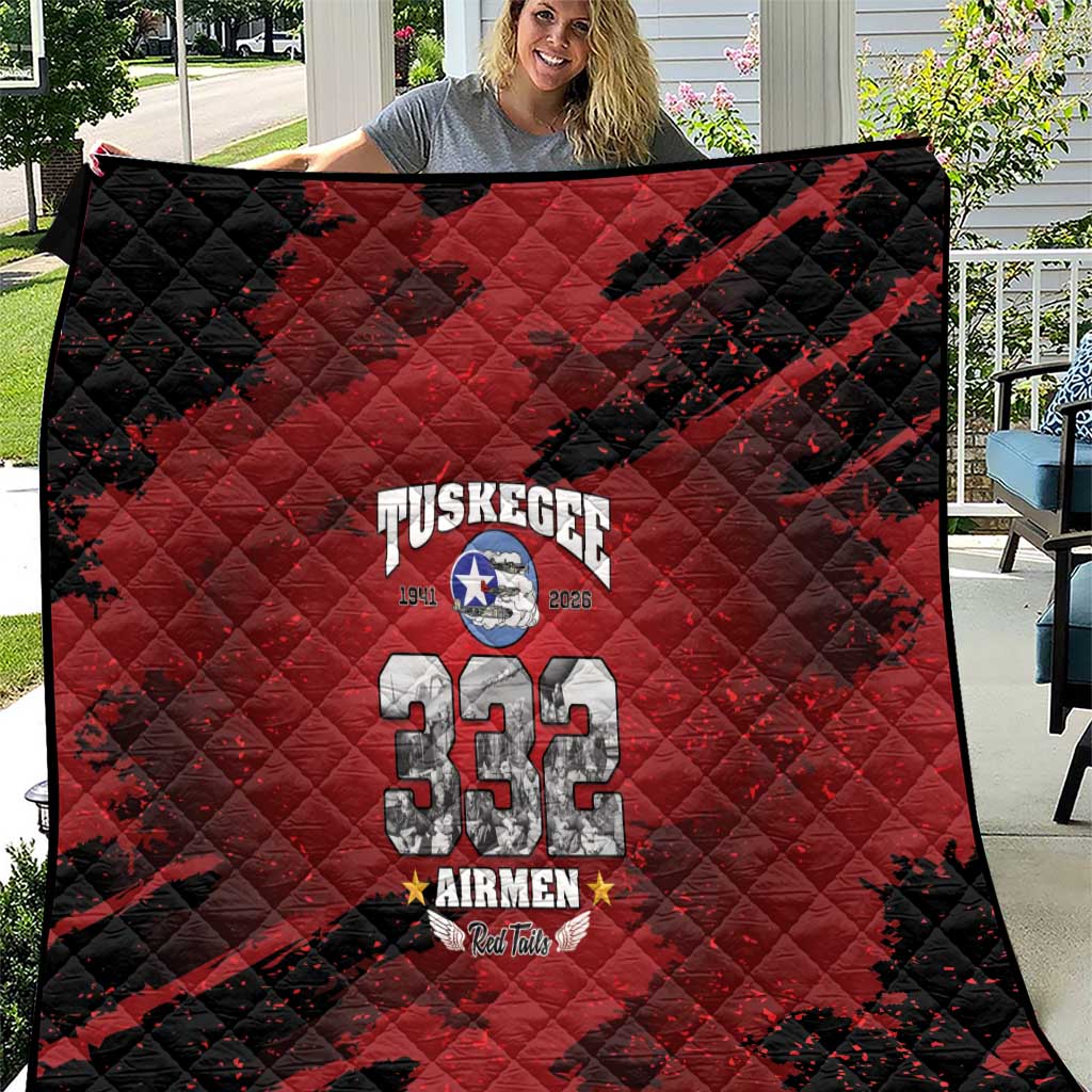 85 Years of Tuskegee Airmen Quilt 332nd Fighter Group Red Tails - Wonder Print Shop