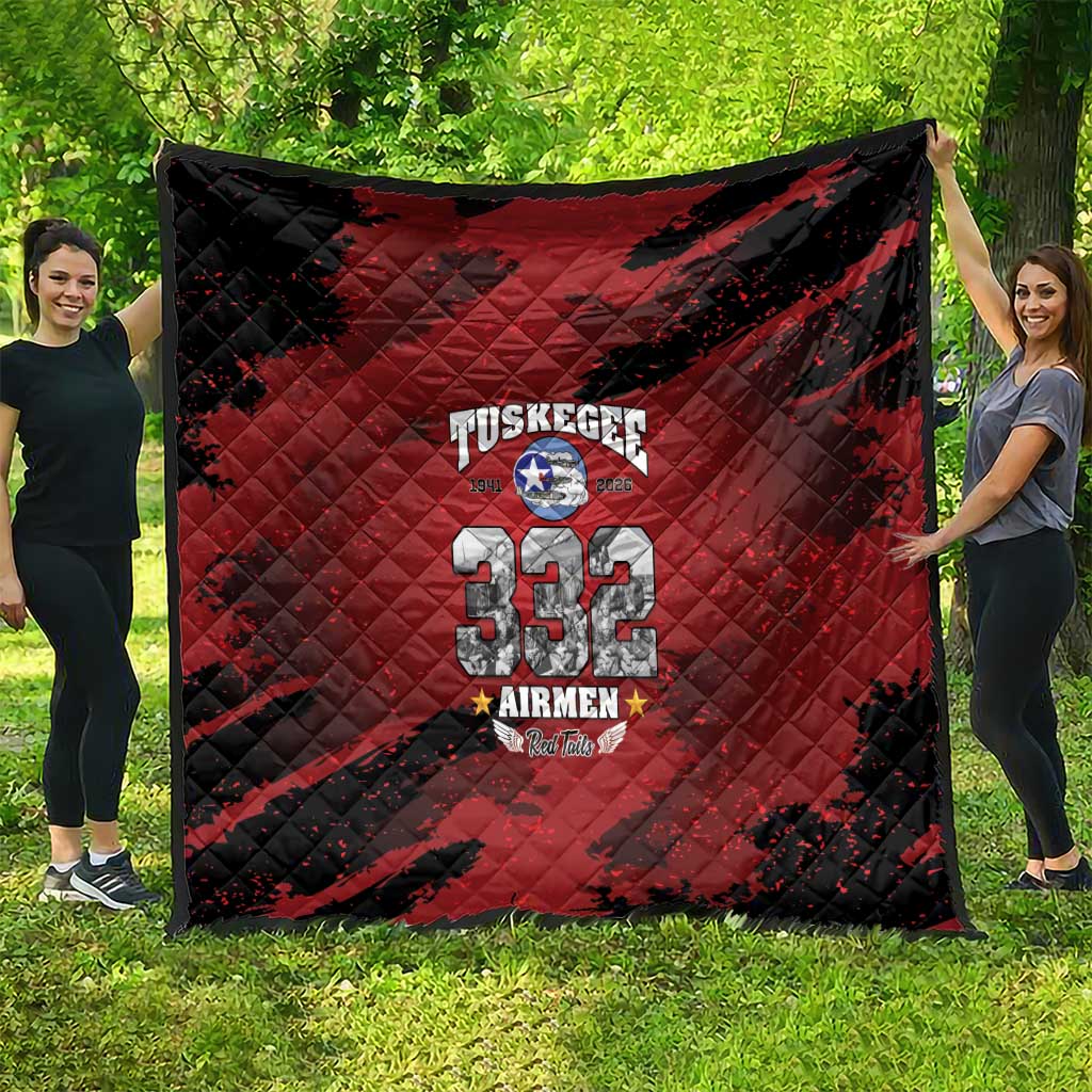 85 Years of Tuskegee Airmen Quilt 332nd Fighter Group Red Tails - Wonder Print Shop