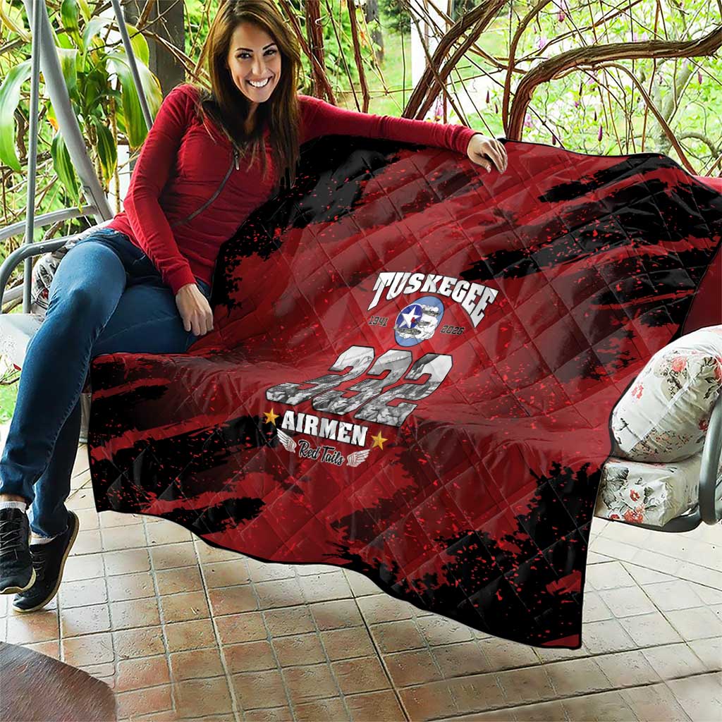 85 Years of Tuskegee Airmen Quilt 332nd Fighter Group Red Tails - Wonder Print Shop
