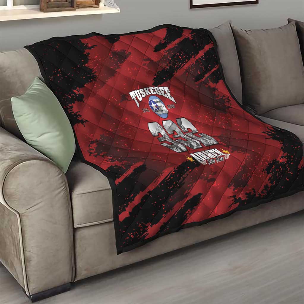 85 Years of Tuskegee Airmen Quilt 332nd Fighter Group Red Tails - Wonder Print Shop