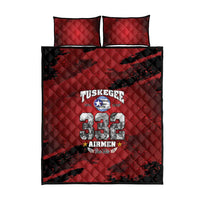 85 Years of Tuskegee Airmen Quilt Bed Set 332nd Fighter Group Red Tails - Wonder Print Shop