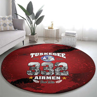 85 Years of Tuskegee Airmen Round Carpet 332nd Fighter Group Red Tails - Wonder Print Shop