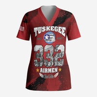 85 Years of Tuskegee Airmen Scrub Top 332nd Fighter Group Red Tails - Wonder Print Shop
