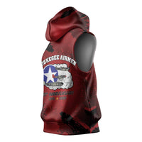 85 Years of Tuskegee Airmen Sleeveless Hoodie 332nd Fighter Group Red Tails - Wonder Print Shop