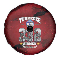 85 Years of Tuskegee Airmen Spare Tire Cover 332nd Fighter Group Red Tails - Wonder Print Shop