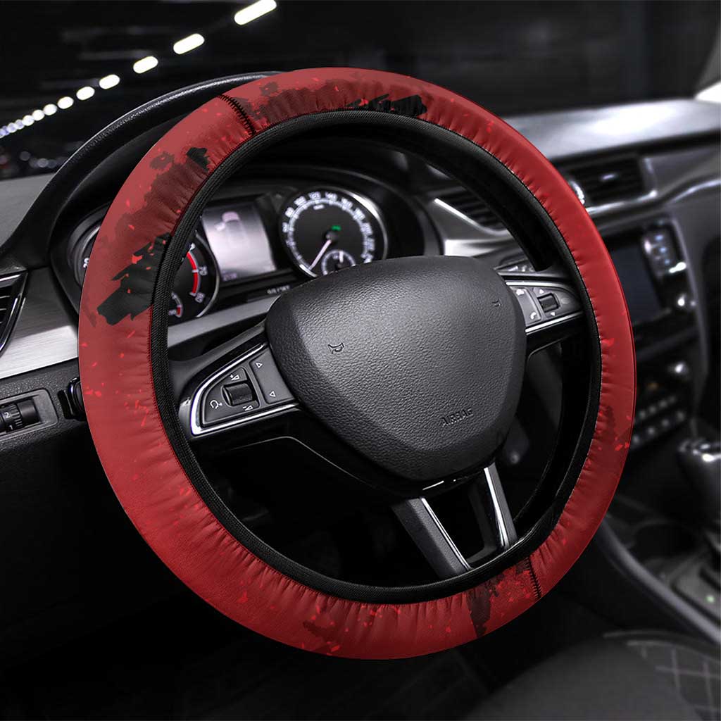 85 Years of Tuskegee Airmen Steering Wheel Cover 332nd Fighter Group Red Tails - Wonder Print Shop