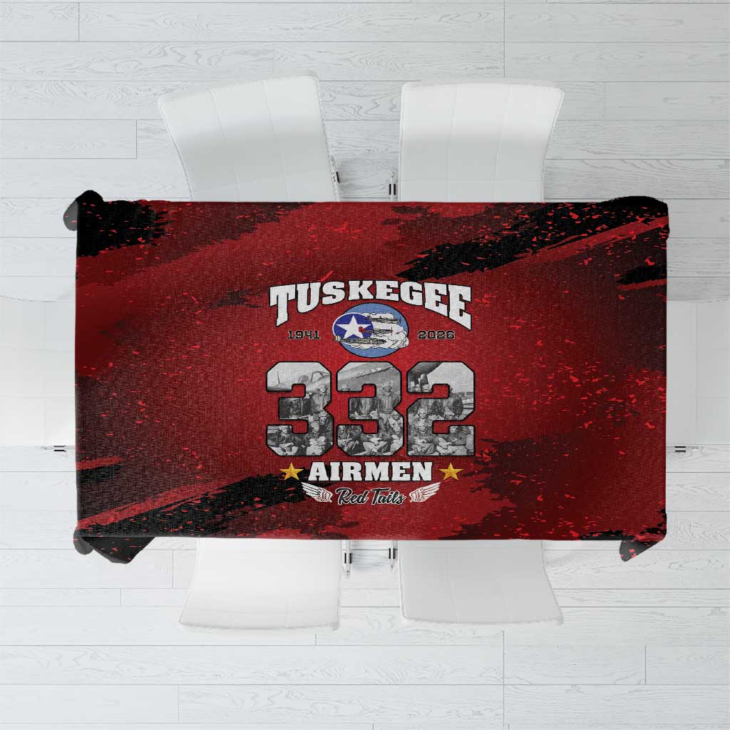 85 Years of Tuskegee Airmen Tablecloth 332nd Fighter Group Red Tails - Wonder Print Shop
