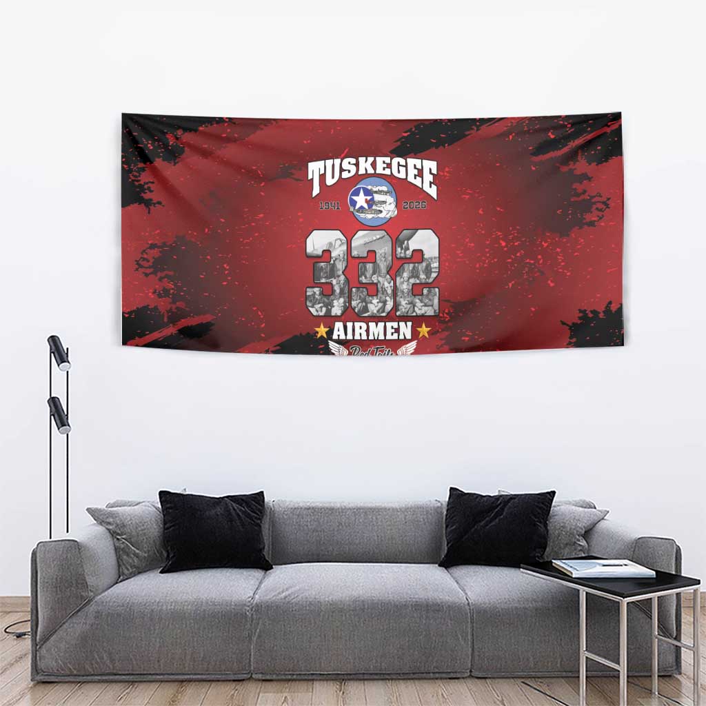 85 Years of Tuskegee Airmen Tapestry 332nd Fighter Group Red Tails - Wonder Print Shop