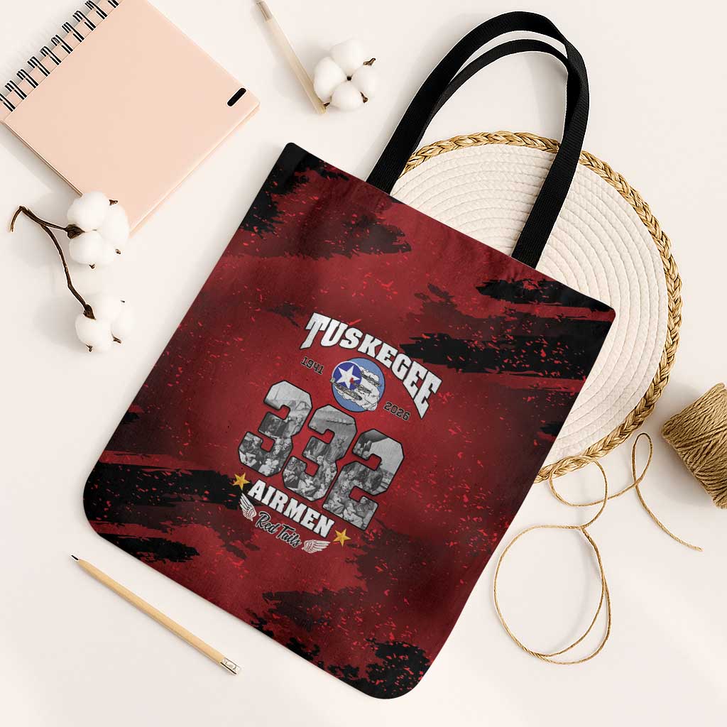 85 Years of Tuskegee Airmen Tote Bag 332nd Fighter Group Red Tails - Wonder Print Shop