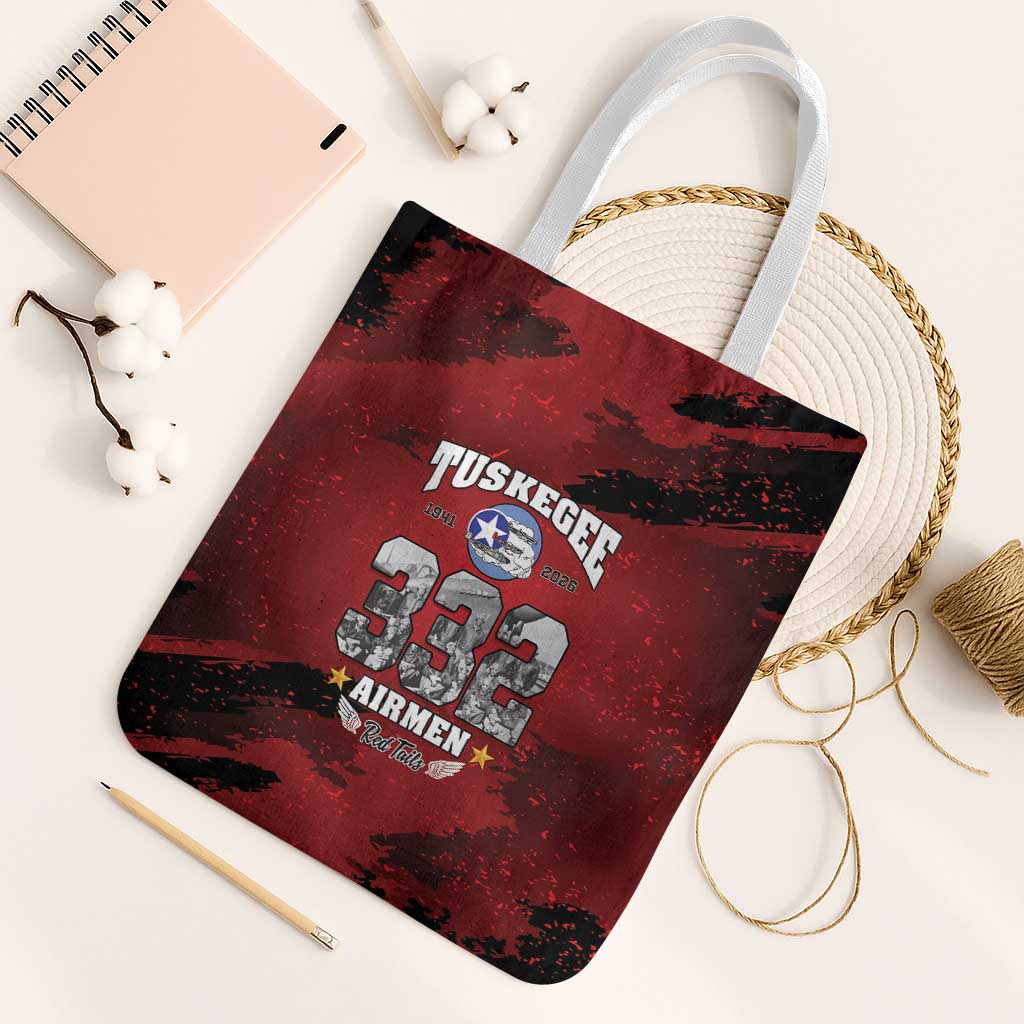 85 Years of Tuskegee Airmen Tote Bag 332nd Fighter Group Red Tails - Wonder Print Shop