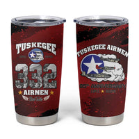 85 Years of Tuskegee Airmen Tumbler Cup 332nd Fighter Group Red Tails - Wonder Print Shop
