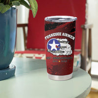 85 Years of Tuskegee Airmen Tumbler Cup 332nd Fighter Group Red Tails - Wonder Print Shop